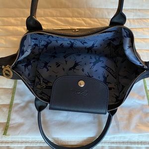 Longchamp Le Pilage Leather Tote | Navy